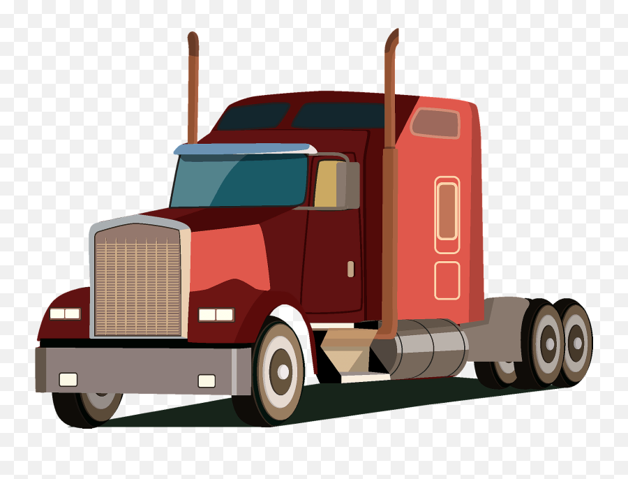 Semi Truck Clipart - Semi Truck Clipart Png Emoji,Tow Truck Emoji