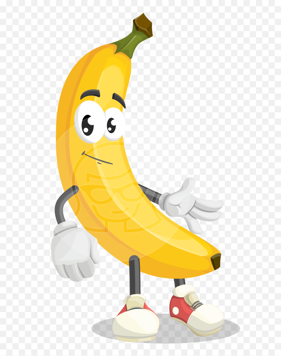 Cute Banana Cartoon Vector Character Graphicmama - Cartoon Transparent Transparent Background Clipart Banana Emoji,Fruit Emotions Book