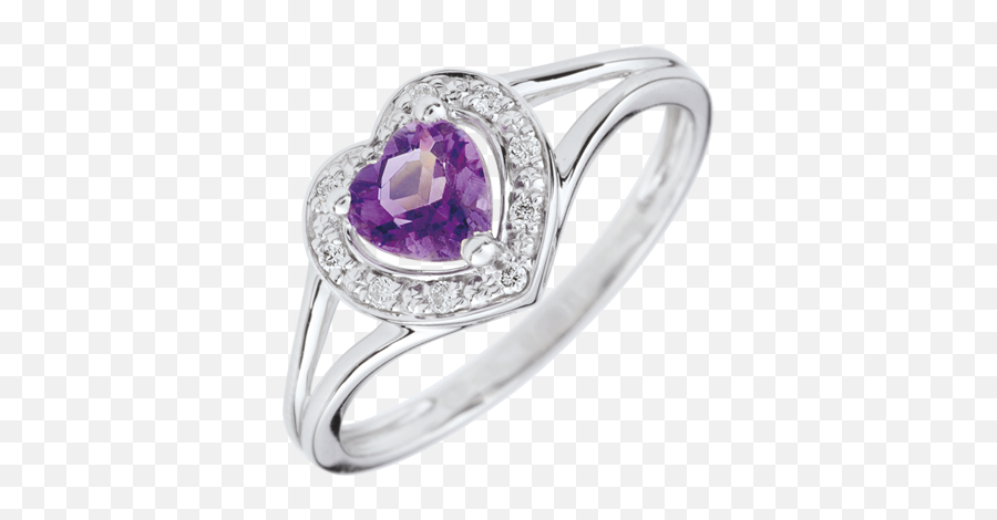 Amethyst Heart Ring U2013 Fashion Dresses - Anillo Con Amatista De Corazon Emoji,Emotions Cubic Zirconia 10k Gold Swirl Ring