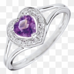 Amethyst Heart Ring U2013 Fashion Dresses - Anillo Con Amatista De Corazon Emoji,Emotions Cubic Zirconia 10k Gold Swirl Ring