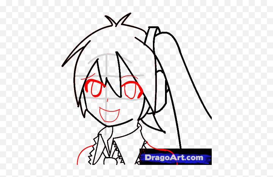 Akita Neru Draw Line Clipart - Dot Emoji,Emojis Drawline