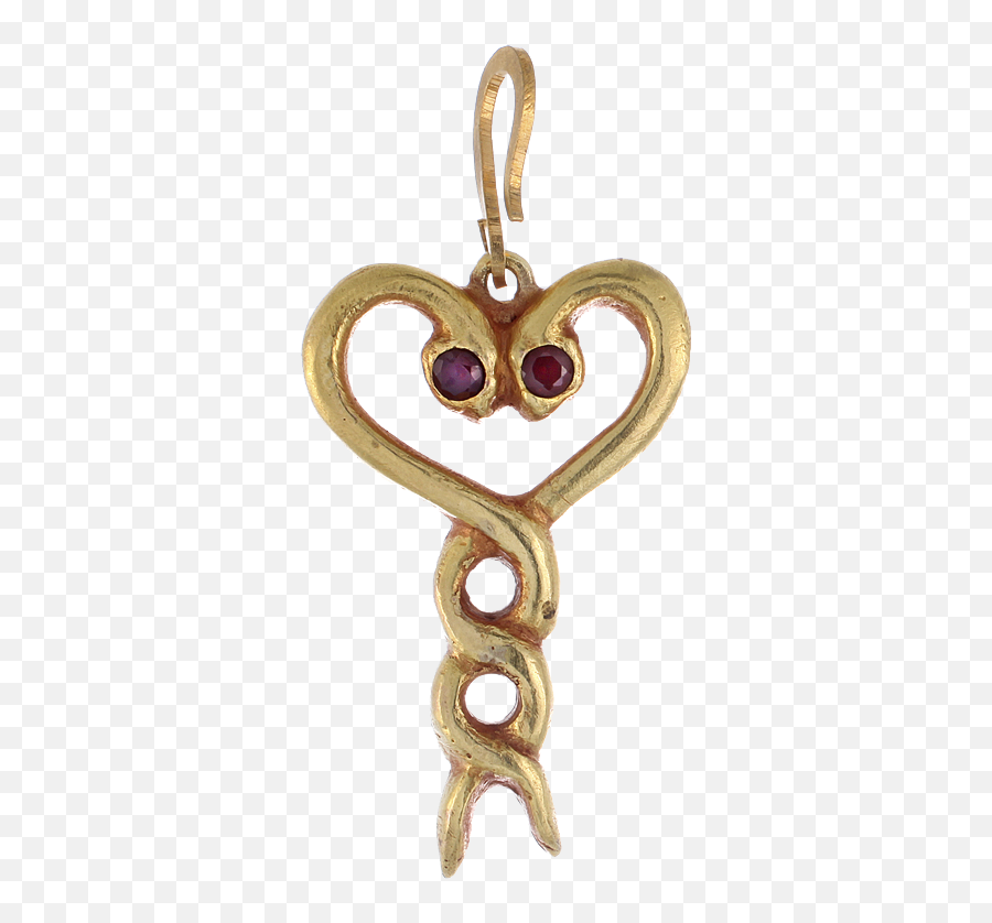 Sacred Heart Amulet - Solid Emoji,Gold Sky Emotions