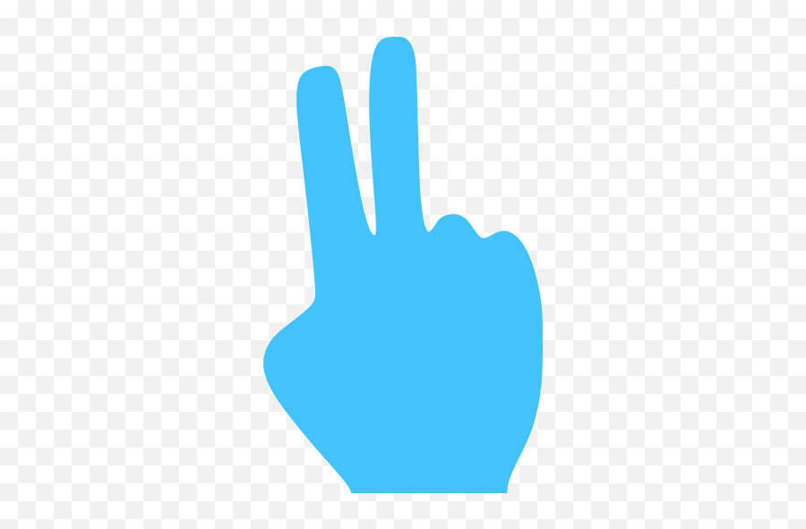 Caribbean Blue Two Fingers Icon - Free Caribbean Blue Hand Icons 2 Fingers Black Png Emoji,Emoticons Finger Guns