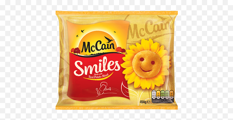 Potato Smiles Fluffy Mashed Potatoes Mccain Foods - Mccain Smiley Faces Emoji,Galaxy Emoticons Turning Into Yellow Faces