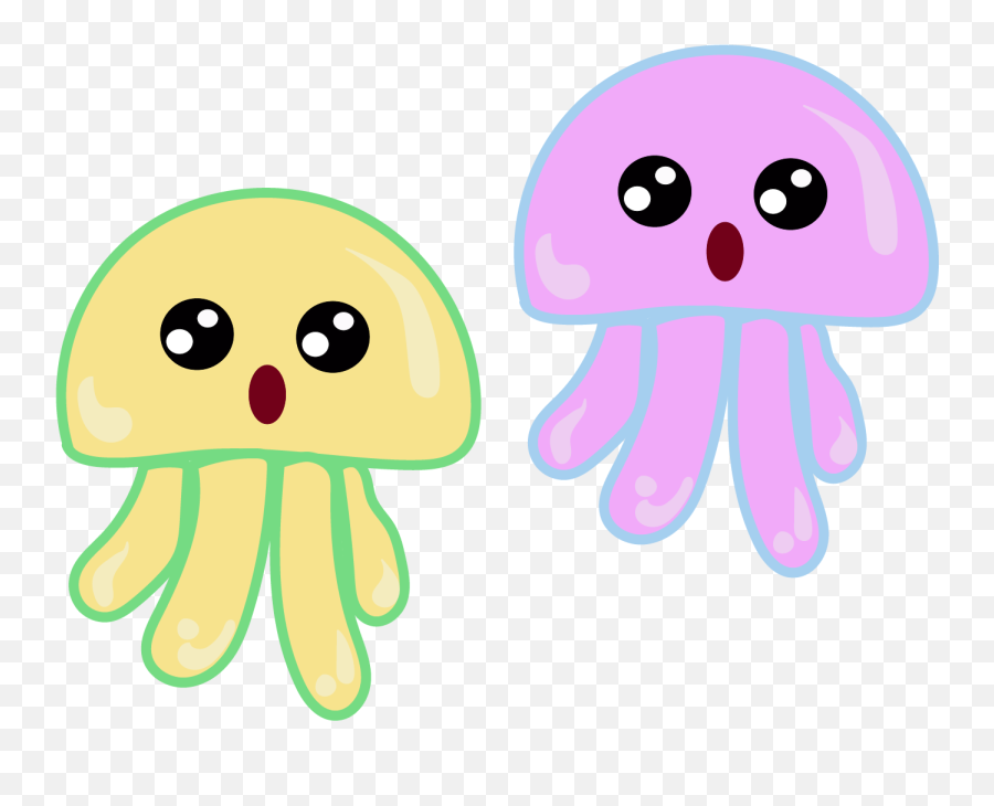 Cute Jelly Fish Graphic - Jelly Fish Cute Emoji,Facebook Usiness Fish Emoticon