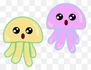 Cute Jelly Fish Graphic - Jelly Fish Cute Emoji,Facebook Usiness Fish Emoticon
