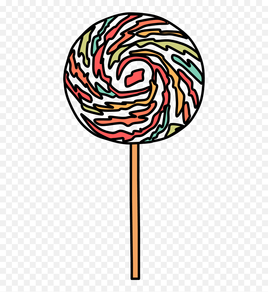 Lollipop Large Swirl Pastel Colors - Portable Network Graphics Emoji,Swirling Heart Emoji