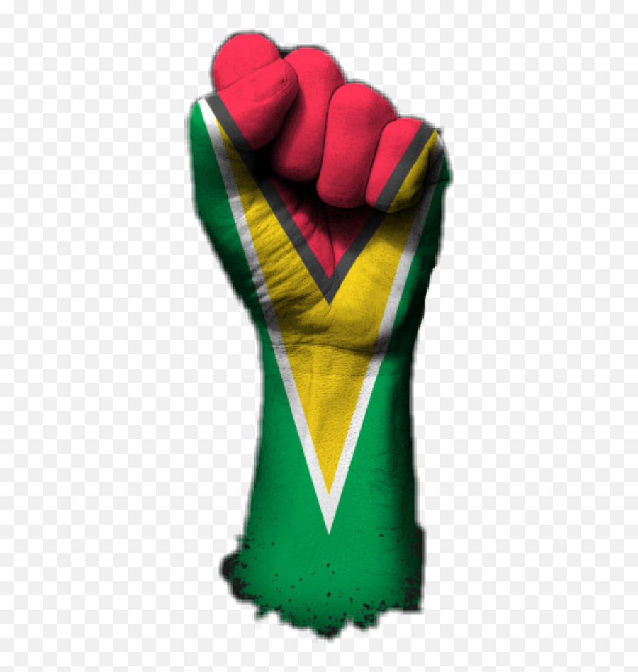 Hand Guyana Fist Sticker - Fist Emoji,Guyana Flag Emoji