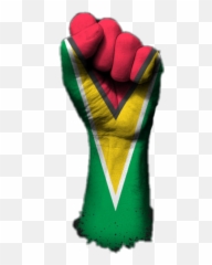 Hand Guyana Fist Sticker - Fist Emoji,Guyana Flag Emoji