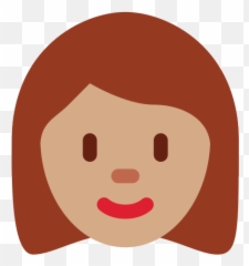 Woman Emoji With Medium Skin Tone - Emoji Colored Hair Png,Woman Emoji