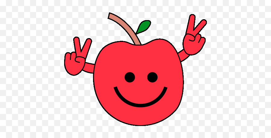 Gifs Giphy Illustration And Animation - I Am A Transparent Apple Smiling Gif Emoji,Gif Dance Emoticon Animated