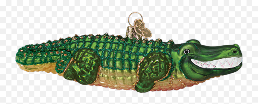 Alligator Glass Ornament - Christmas Ornament Emoji,Facebook Emoticons Alligator