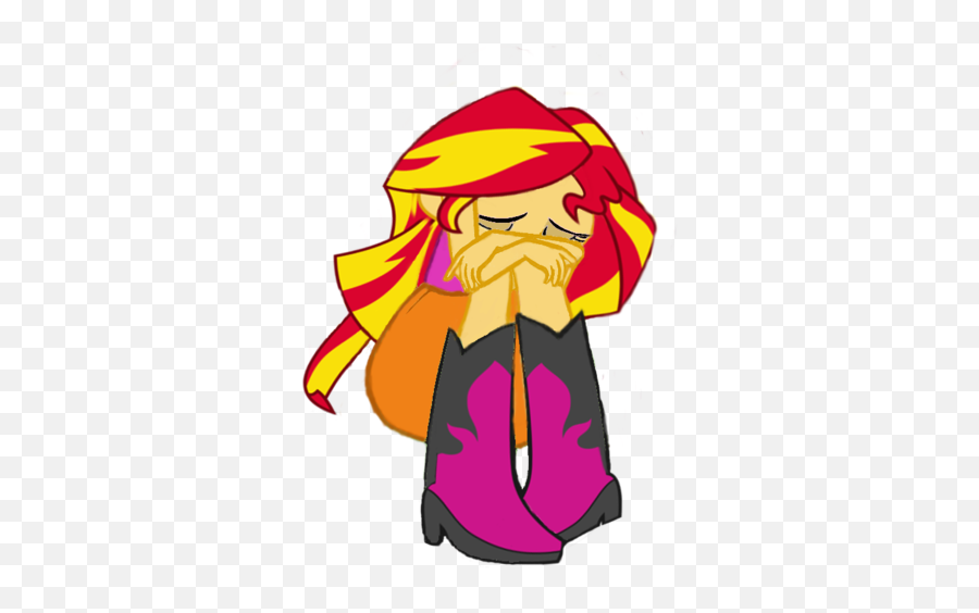 2279937 - Artistnightred15 Boots Clothes Crying Sunset Shimmer Crying Emoji,Editing Emotions In Pmd Editor