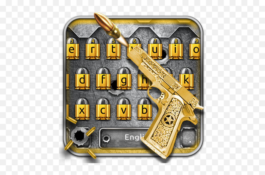 Amazoncom Gun Bullet Shooting Keyboard Theme Appstore For - 3d Bullet Keyboard Themes Emoji,Bullet Emoji