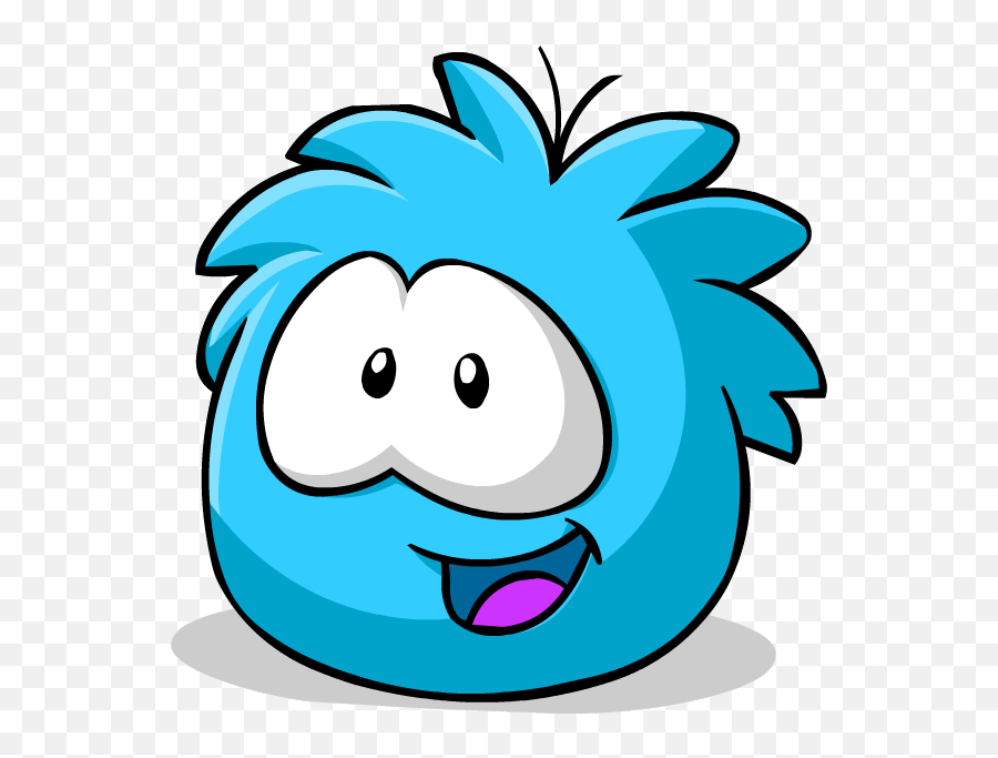 Funny Faces Of Cartoons - Club Penguin Blue Puffle Emoji,Buck Tooth Emoji