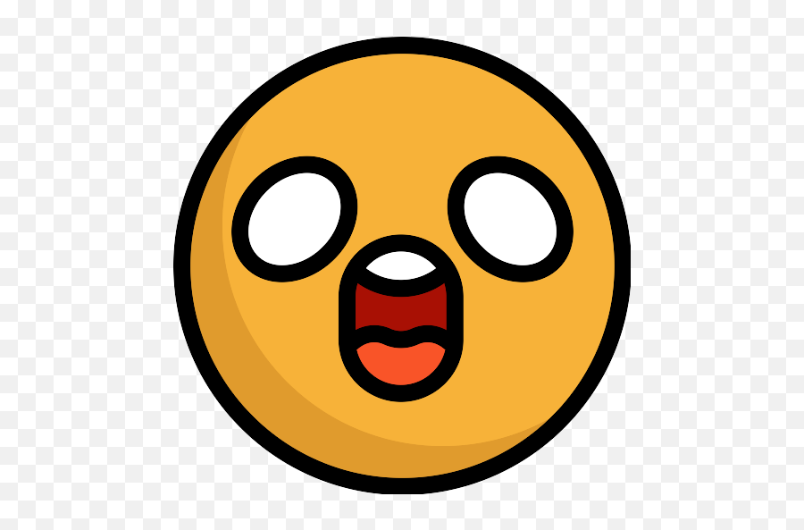 Surprised Emoticon Square Face With Open Eyes And Mouth - Happy Emoji,Surprised Face Emoji