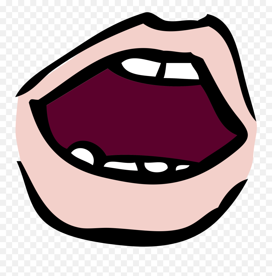 Nose Clipart Mouth Nose Mouth - Open Mouth Clipart Emoji,Lips Chat Ear Emoji
