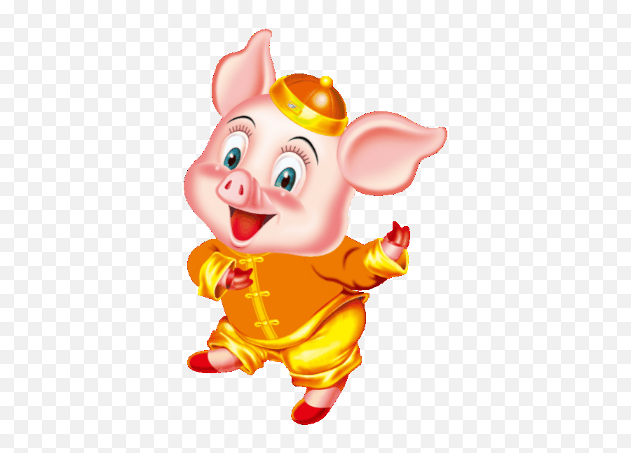 542x754 - Fictional Character Emoji,Lunar New Year Emojis Golden Pig