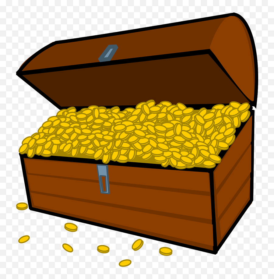 Treasure Chest Free To Use Clip Art - Gold Free Clipart Emoji,Treasure Chest Emoji