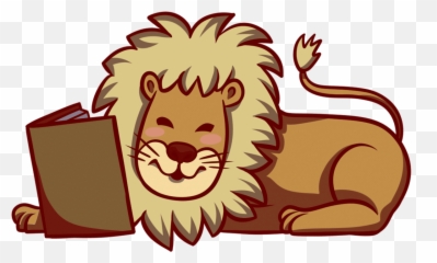 Book Clipart Transparent Book Images - Lion Reading A Book Gif Emoji,Awana Emoji