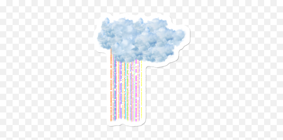 Best Cloud Stickers Design By Humans Emoji,Clouds With Eyes Emoji