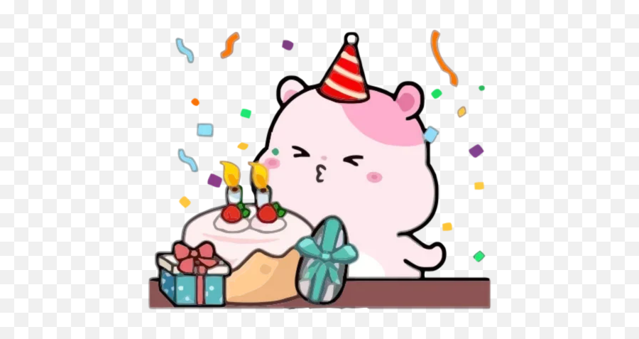 Telegram Sticker 10 From Collection Ki Ki Emoji,Kakao Emojis Happy Birthday