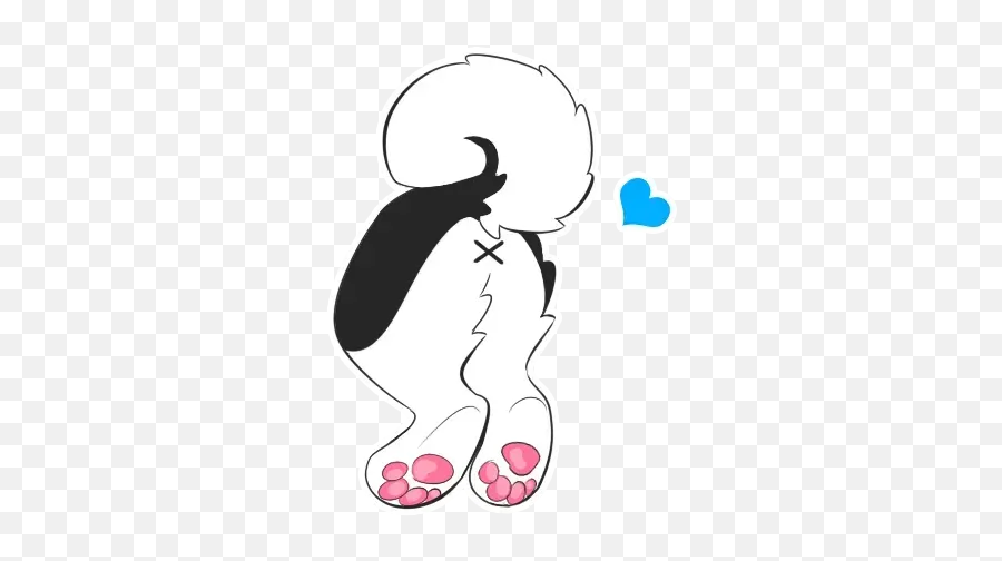 Furry Uwu Sticker Pack - Stickers Cloud Emoji,Furry Multi-line Emoticon Art