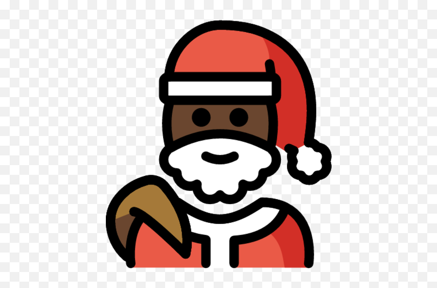 Santa Claus Dark Skin Tone Emoji - Download For Free,Tardis Emoji Twitter