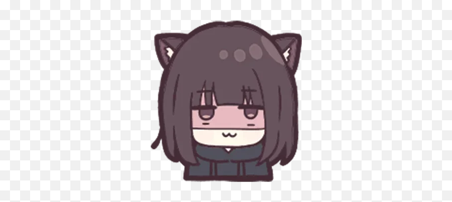 Telegram Sticker From Jessica Cute Anime Pack Emoji,Anime Girl Lying On The Ground Emoji