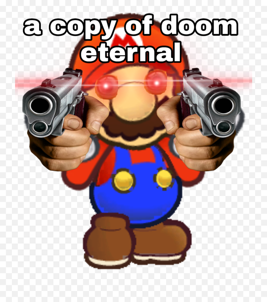 A Copy Of Doom Sticker - Weapons Emoji,Doom Emoji