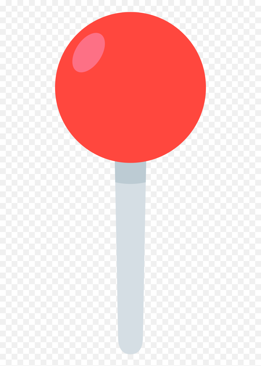 Round Pushpin Emoji Clipart - Emoji Localizacion Png,Red Pin Emoji