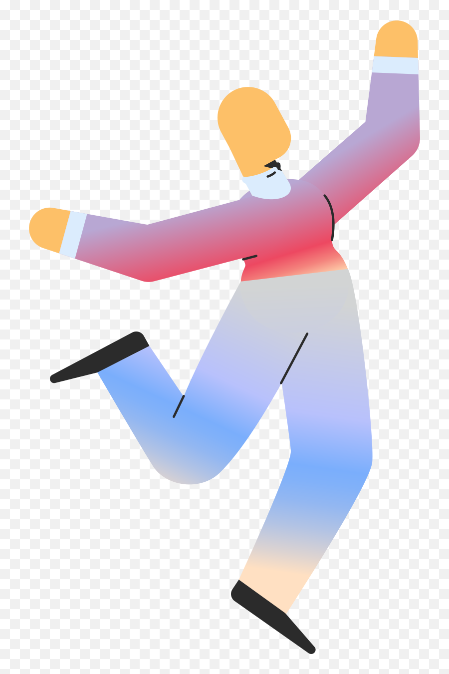 Adult Jumping Illustration In Png Svg Emoji,Instagram Member Emoji Symbols
