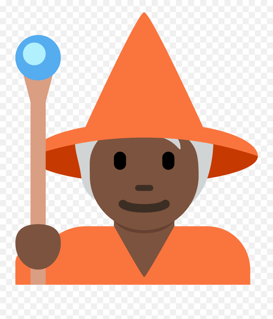 Dark Skin Tone Emoji - Costume Hat,Witch Emoji