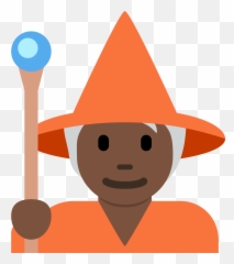 Dark Skin Tone Emoji - Costume Hat,Witch Emoji