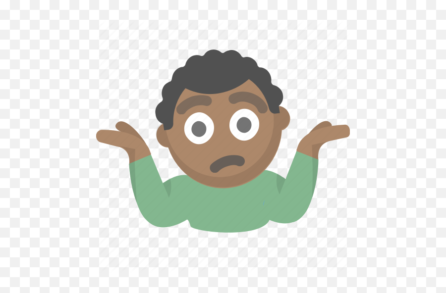 I Dont Know Idk Person Shrug Icon - Cartoon I Dont Know Emoji,Shrug Emoji