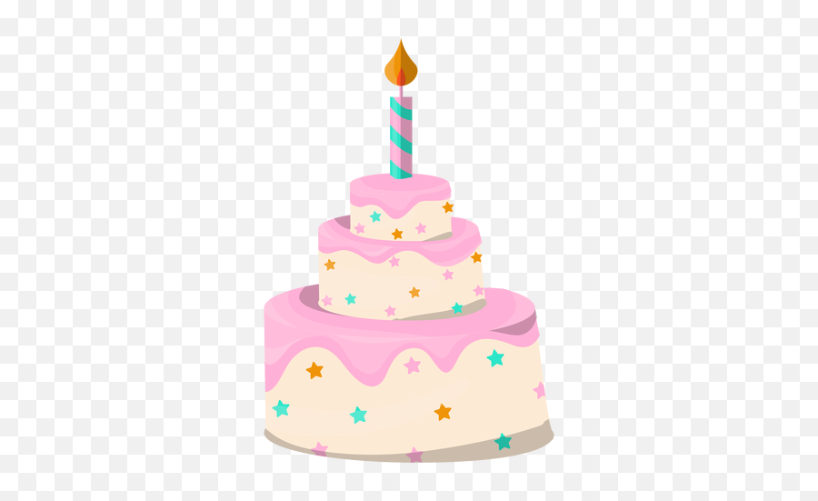 Birthday Cake Illustration Dessert - Birthday Cake Lay Out Emoji,Peach Emoji Cake