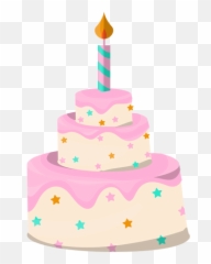 Birthday Cake Illustration Dessert - Birthday Cake Lay Out Emoji,Peach Emoji Cake