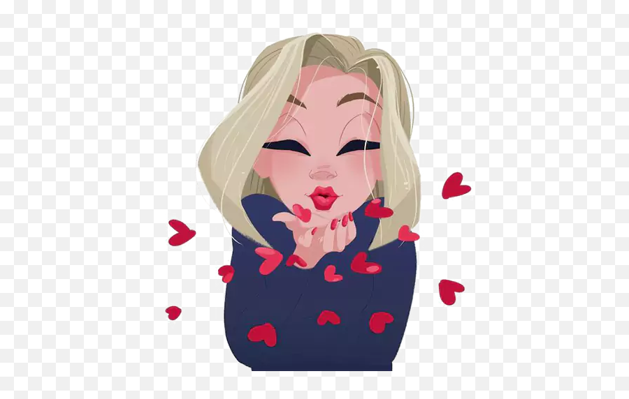 Kisses - Emoji By Toni Glenn Most Beautiful Wallpaper For Girls,Wink Kiss Emoji