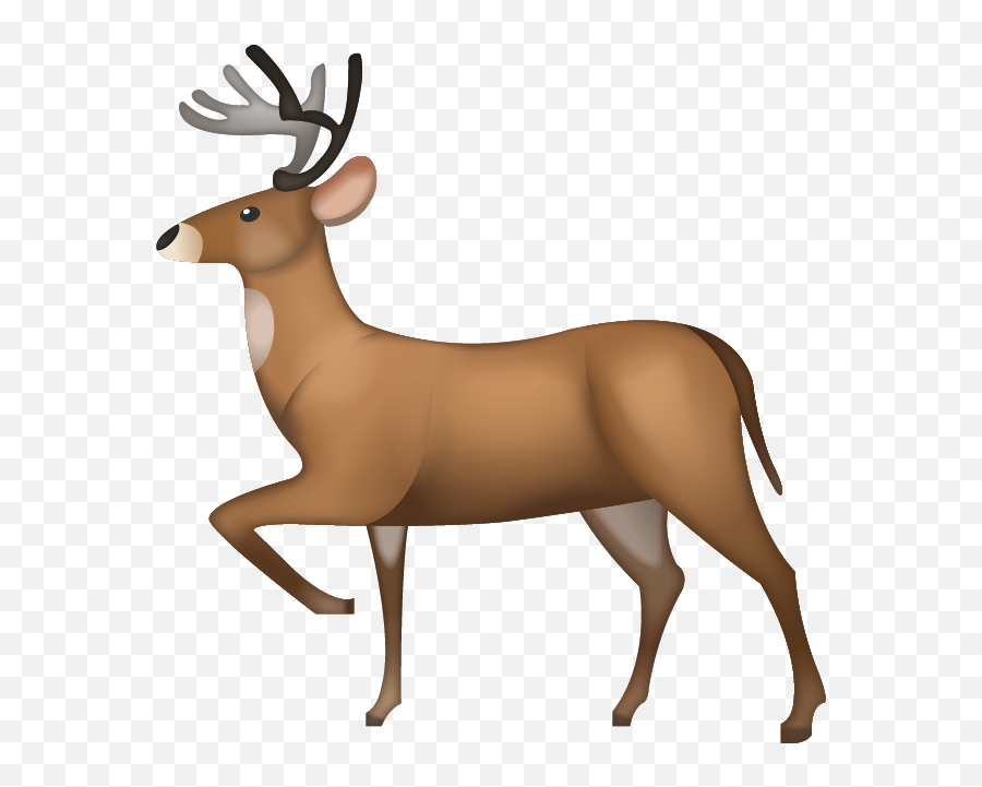 Deer On Transparent Background U2013 Gameznet Royalty Free Stock - Reindeer Emoji,Calvin And Hobbes Emoji