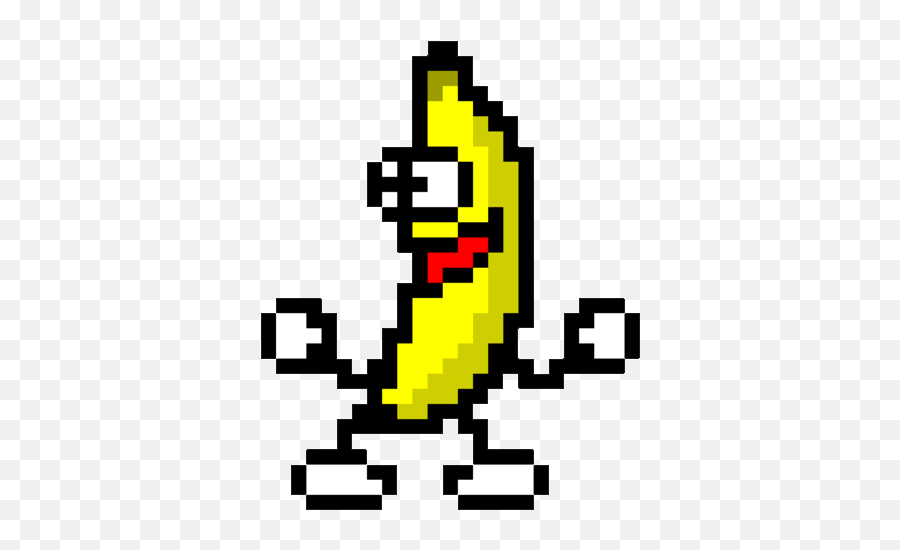 Render Banane Jelly Time Pixel Danse Rire - Fruitslégumes Peanut Butter Jelly Time Sprite Emoji,Emoji Pop 104