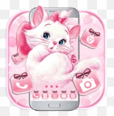 Cute Girlish Kitty Themes Hd Wallpapers 3d Icons Qu0026a Tips - Cute Hd Wallpaper Themes Emoji,5000 Emoji New 3d