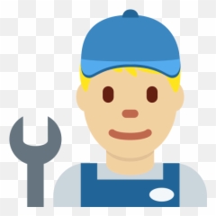 Man Mechanic Emoji With Medium - Man Mechanic Emoji,Guess The Emoji X Flashlight