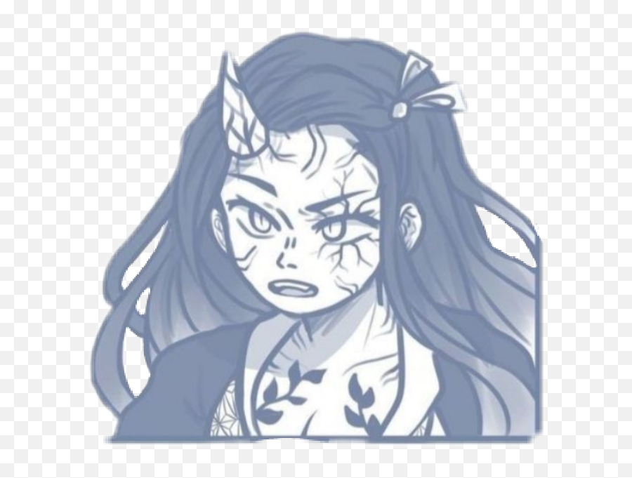 Sticker - Demon Slayer Nezuko Talks Comic Dub Emoji,Non Existent Emojis