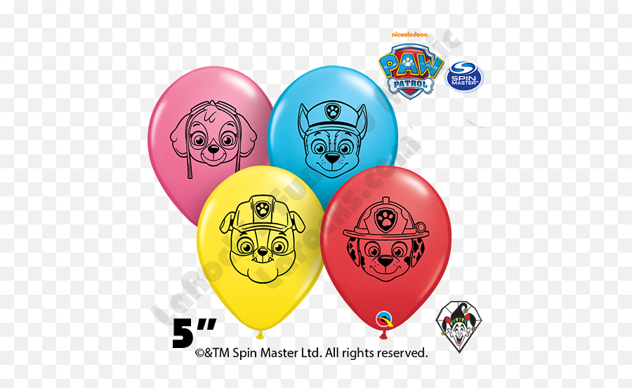 Qualatex 5 Inch Round Assortment Paw - Emoji Face Balloons,Yuki Emoticon