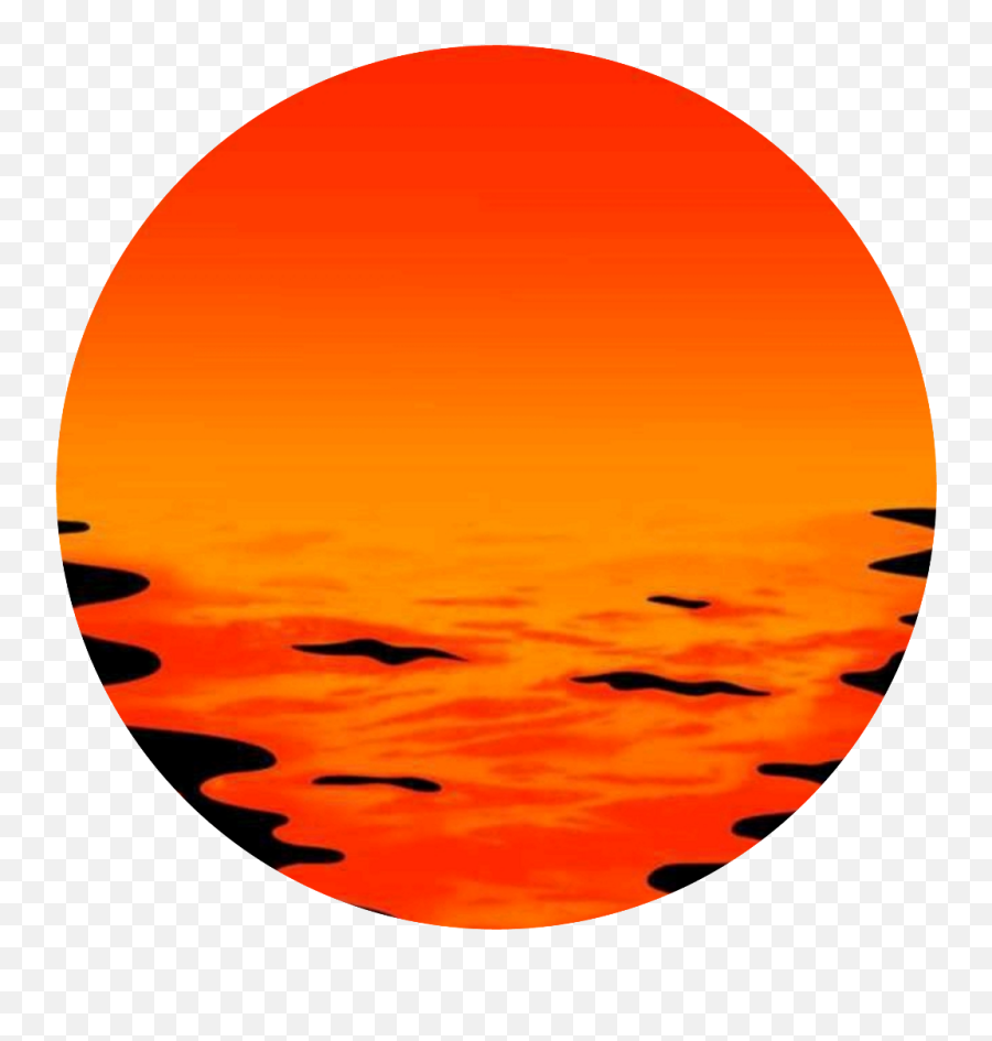 Yellow Red Circle Sun Sea Angry Black - Color Gradient Emoji,Dabb Emoji