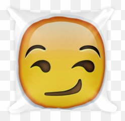 Hd Emoji Pillow - Happy,Smirking Emoji