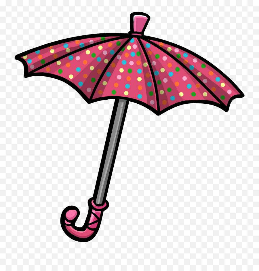 Polka Dot Umbrella Club Penguin Wiki Fandom - Umbrella 200 X 200 Emoji,Uumbrella Emoji