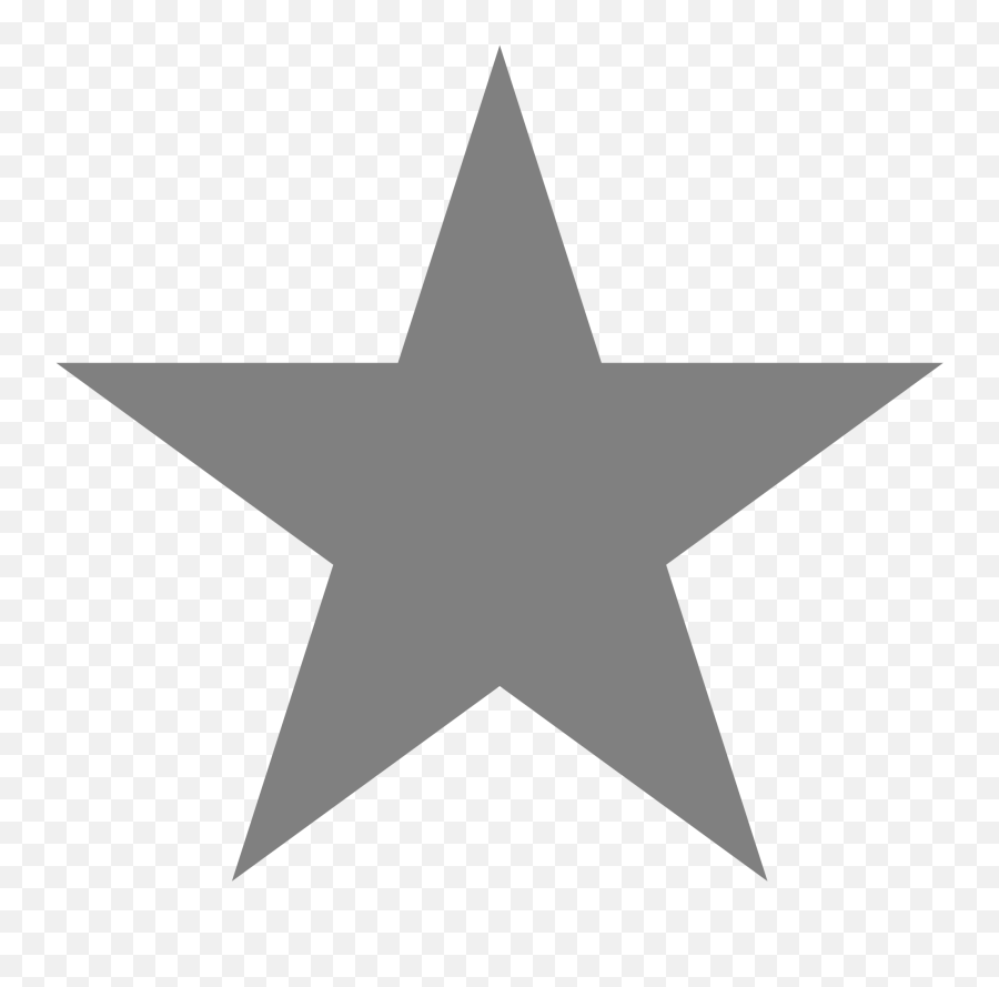 Gray Star Icon - Free Gray Star Icons Black Star Clipart Emoji,Red And Yellow Star Emoticon