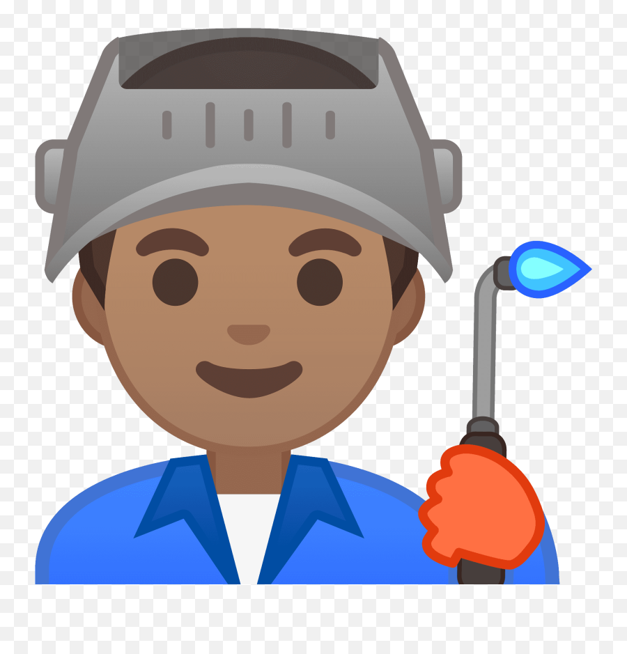 Man Factory Worker Emoji Clipart Free Download Transparent - Cartoon Women Factory Worker,How To Get Brown Emojis On Android Stylo 3