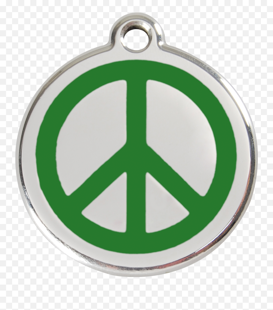 Red Dingo Enamel Tag Peace Green 01 - Pcgr 1pcgs 1pcgm Logo Peace Emoji,Facebook Chat Emoticons Peace Sign